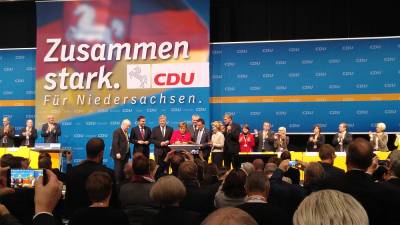 Eintrag ins goldene Buch der Stadt Hameln