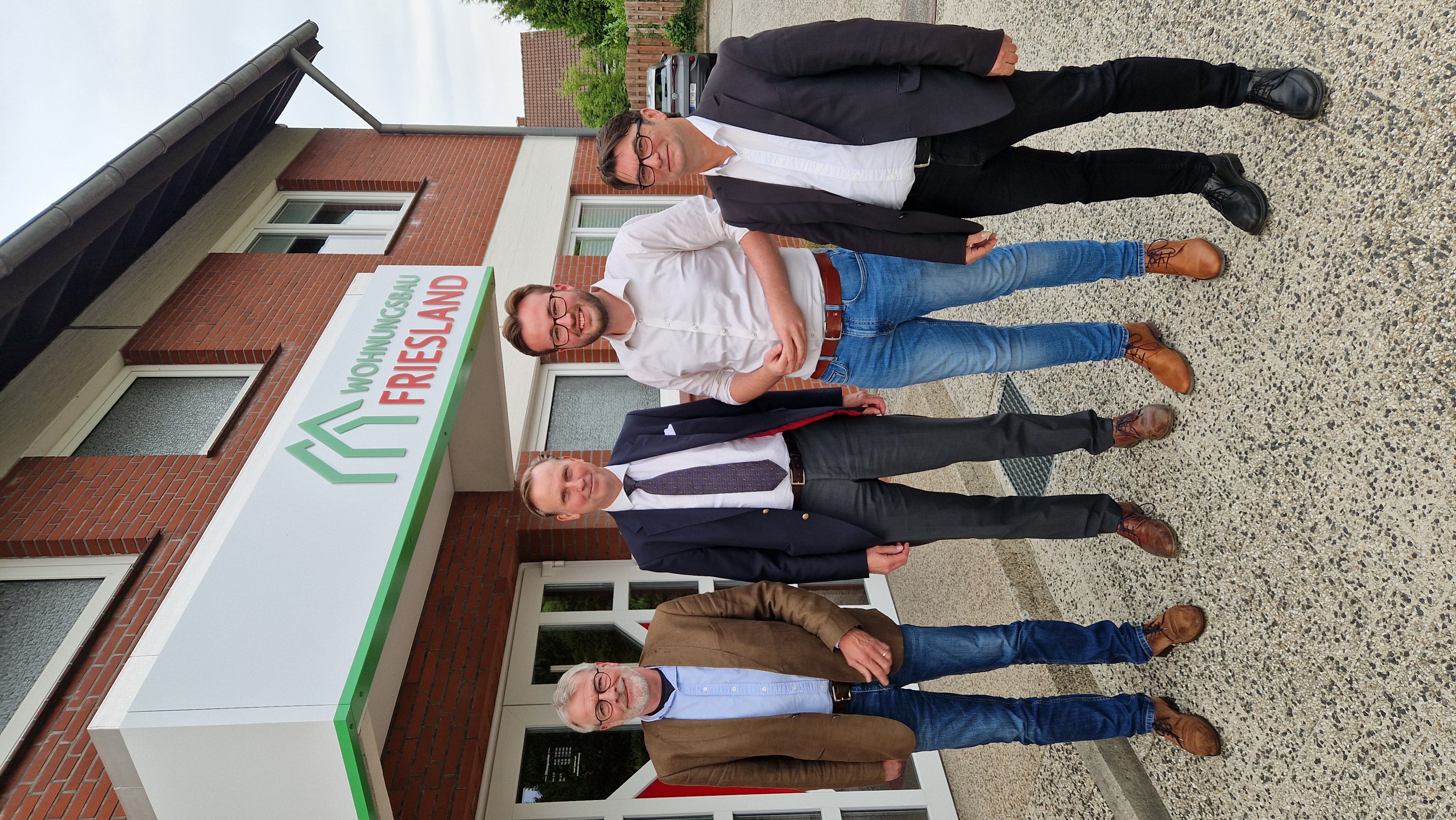 v.l. Mark Postawka, Jrg Tantzen (Geschftsfhrer), Thies Fischer (Kreisvorsitzender), Alfred Pfll